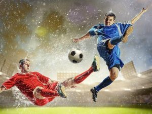 Contrasto tra Giocatoli di Calcio