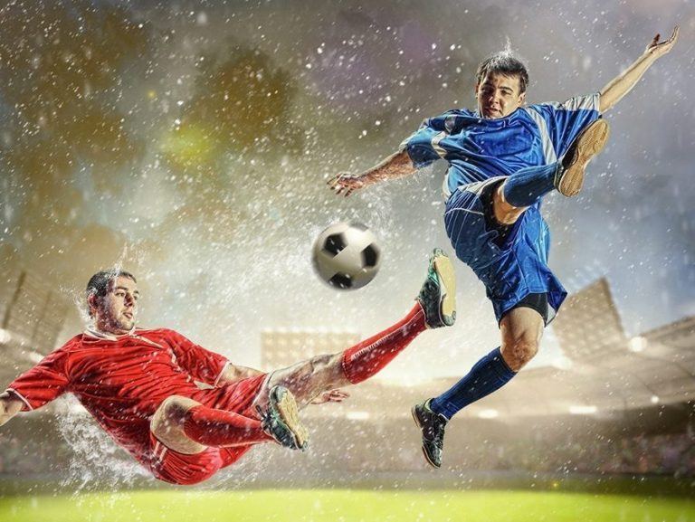 Contrasto tra Giocatoli di Calcio