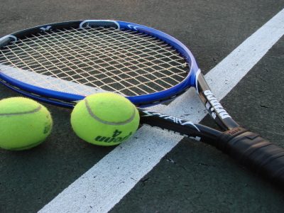 Racchetta Blu da Tennis Professionale