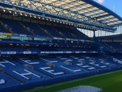 Gli spalti del Chelsea durante la Premier League