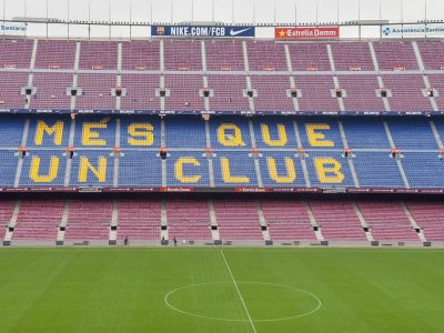 Tribuna Stadio Camp Nou del Barcellona