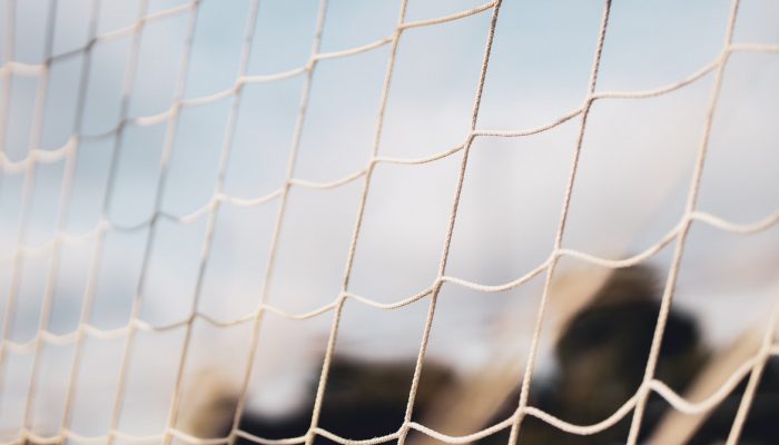 Rete Bianca di porta da Calcio