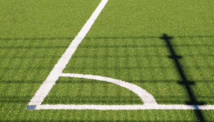 calcio d'angolo campo da calcio