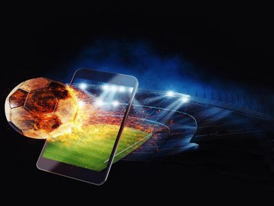 Grafica pallone infuocato esce da smartphone