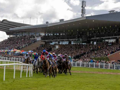 cavalli al galoppo sul tracciato di fairyhouse